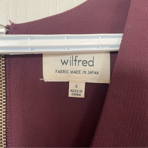 Aritzia Wilfred A-Line V-Neck Short Sleeve Mini Dress - Picture 2 of 4